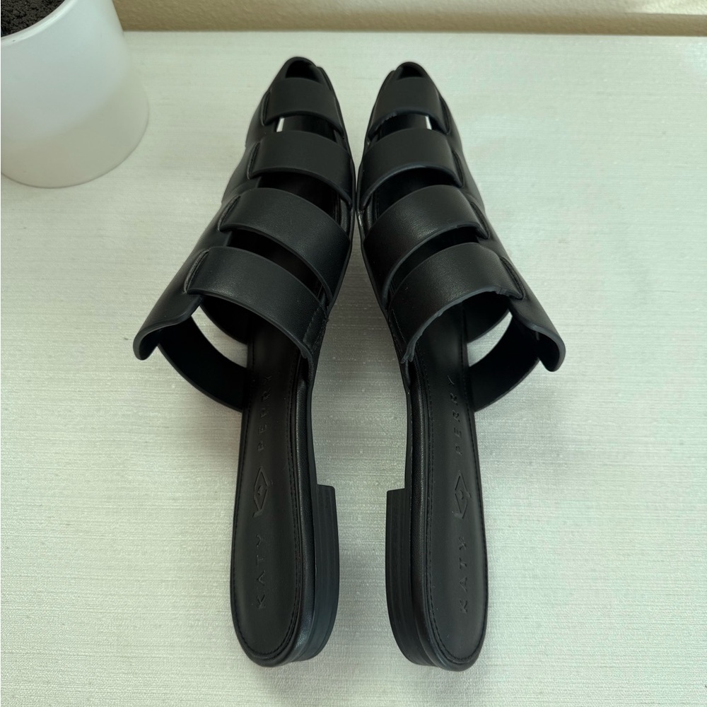 Katy Perry Collections Black Fisherman Mules - Picture 7 of 9
